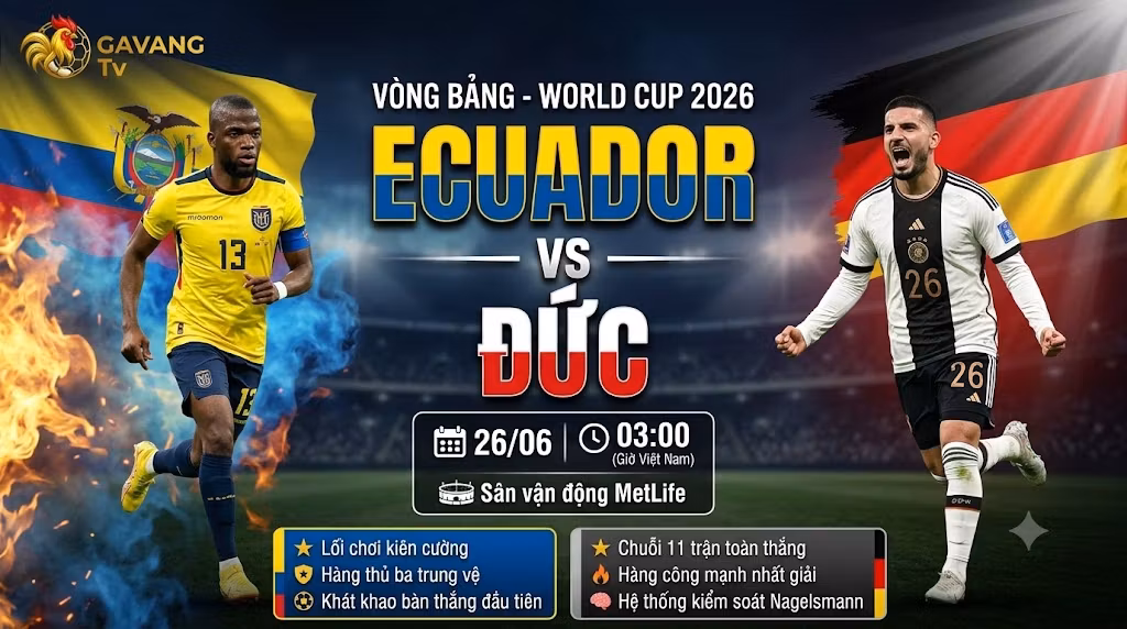 Nhận định Ecuador vs Đức (03h00, 26/06): Dấu ấn chiến thuật